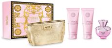 Versace Dylan Blush Pink Set - EDP 100 ml + tělové mléko 100 ml + sprchový gel 100 ml + kosmetická taštička Dárková sada
