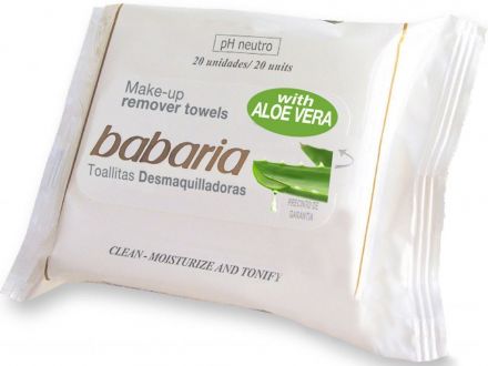 Babaria Aloe Vera Odličovací ubrousky s Aloe Vera 20 ks