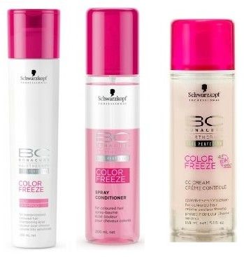 Schwarzkopf Bonacure Color Freeze Sada - Šampon 250ml + Kondicionér ve spreji 200ml + CC krém 150ml Dárková sada