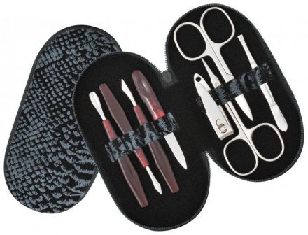 Manikúra Sniper - Kožená manikúrní sada 8-dílná