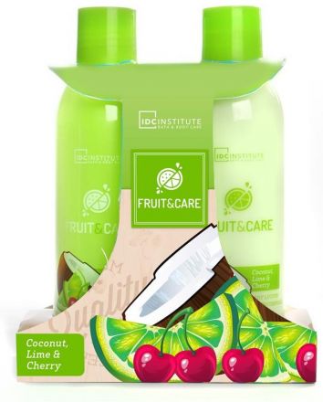 Aquarius Duo Set Green - Sprchový gel 180ml + Tělové mléko 180ml Dárková sada