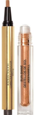 Keenwell Radiant Glow Kit - Radiant Touch pleťový korektor č.3 2,5ml + Třpytivý Roll-On pudr 2,5gr Dárková sada