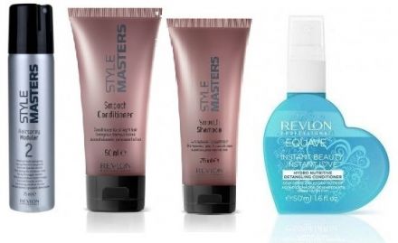 Revlon Professional Cestovní Set - Šampon 75ml + Kondicioner 50ml + Lak na vlasy 75ml + Dvoufázový kondicioner 50ml Dárková sada