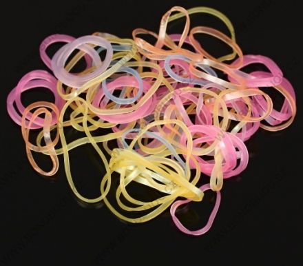 Sada silikonových gumiček mix barev 50ks