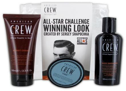 American Crew Classic All-Star Sada - Šampon 100ml + Boost krém 100ml + Pasta Fiber 50g Dárková sada