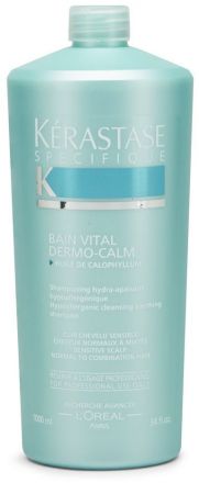 Kérastase Specifique Bain Vital Dermo-Calm - Hypoalergení šamponová lázeň pro citlivou pokožku a normální až smíšené vlasy 1000 ml