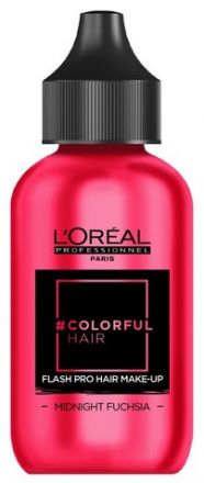L´oréal Professionnel Colorful Hair Flash Pro Hair Make-up Midnight Fuchsia - Růžový vlasový make-up 60 ml