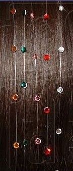 Nažehlovací kamínky do vlasů mix barev 36 ks