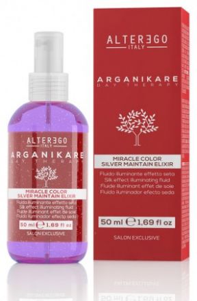 Alter Ego Arganikare Day Therapy Miracle Color Silver Maintain Elixir - Rozjasňující fluid 50 ml