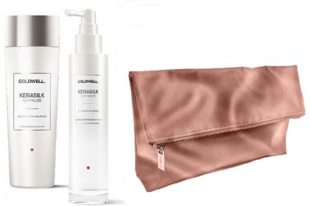 Goldwell Kerasilk Revitalize Vánoční sada - Detoxikační šampon 250 ml + detoxikační sérum 100 ml + neceser Dárková sada