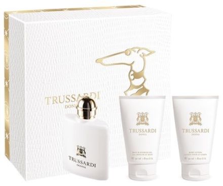 Trussardi Donna Vánoční Set - EDP 30 ml + tělové mléko 30 ml + sprchový gel 30 ml Dárková sada