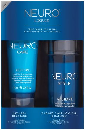 Paul Mitchell Neuro Liquid Repair and Restyle Kit - Obnovující noční kůra na vlasy 75 ml + krém na vlasy 139 ml Dárková sada