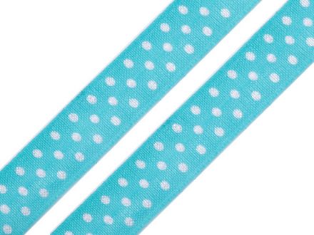 Lemovací pruženka půlená s puntíky 20mm/25m mix barev