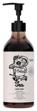 Yope Tea and Mint Natural Liquid Soap - Přírodní tekuté mýdlo s recepturou TGA 500 ml