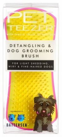 Tangle Teezer Pet Teezer® Detangling Pink - Kartáč pro všechny typy kožíšků Růžovo-žlutý