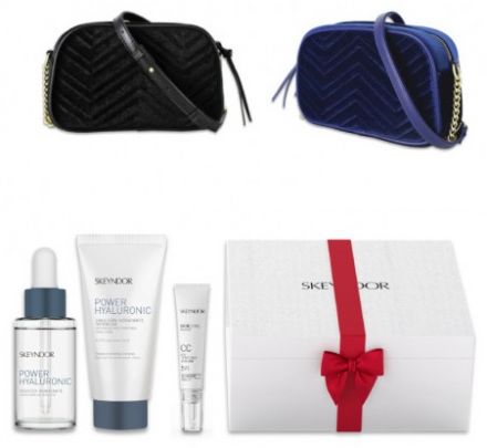 Skeyndor Power Hyaluronic Vánoční sada Suchá pleť - Krém 50 ml + booster 30 ml + CC krém na oční okolí 15 ml Dárková sada