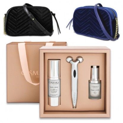 Casmara Hydra Lifting Vánoční Sada - Zpevňující krém 30 ml + sérum power lift 4D 15 ml + obličejový masážní váleček Dárková sada