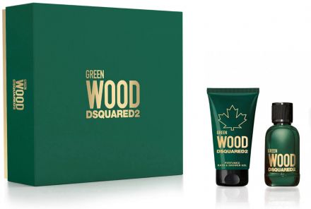 Dsquared2 Green Wood Set - EDT 30 ml + sprchový gel 50 ml Dárková sada