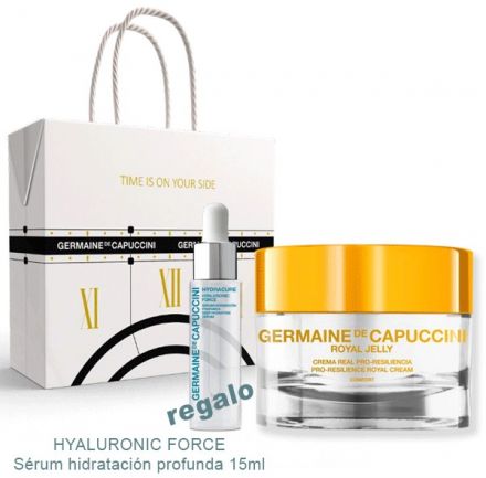 Germaine de Capuccini Set Royal Jelly Comfort - Krém pro normální pleť 50 ml + hyaluronic sérum 15 ml Dárková sada