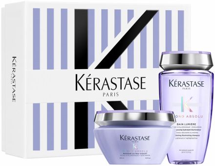 Kérastase Blond Absolu Spring Set - Šampon Lumiére 250 ml + maska ultra-violet 200 ml Dárková sada