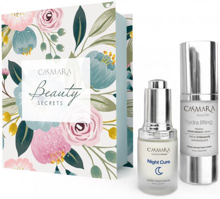 Casmara Hydra Lifting Beauty Secrets Set - Zpevňující hydratační krém 30 ml + Super koncentrát Night Cure 15 ml Dárková sada