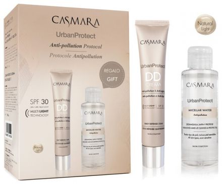 Casmara Urban Protect Natural Light Sada - DD krém natural 50 ml + micelární voda 100 Dárková sada