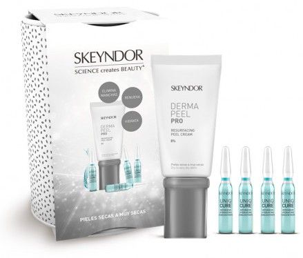 Skeyndor Dermapeel Pro Sada č.1 - Exfoliační krém SPF20 50 ml + hydratační koncentrát 4 x 2 ml Dárková sada