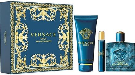 Versace Eros Sada - EDT 100 ml + EDT 10 ml + sprchový gel 150 ml Dárková sada