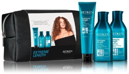 Redken Extreme Length Vánoční sada - Šampon 300 ml + kondicionér 300 ml + bezoplachová péče 150 ml Dárková sada