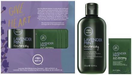 Paul Mitchell Lavender Mint Duo Vánoční Sada - Šampon 300 ml + maska na vlasy 6x20 ml Dárková sada