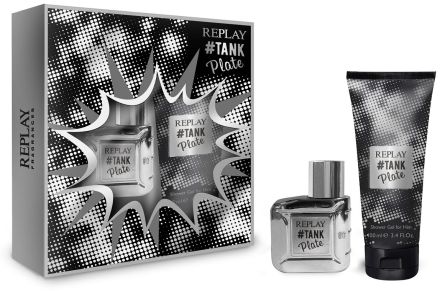 Replay Tank Plate For Him Set - EDT 30 ml + sprchový gel 100 ml Dárková sada