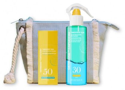 Germaine de Capuccini Timexpert Sun Body Set - Opalovací tělový olej SPF30 200 ml + Ochranná pleťová emulze SPF50 50 ml Dárková sada