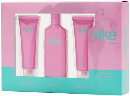 Nike Sweet Blossom woman set - EDT 75 ml + sprchový gel 75 ml + tělové mléko 75 ml Dárková sada