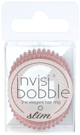 Invisibobble SLIM Pink Monocle - Gumička do vlasů slim 3 ks