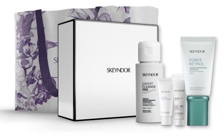 Skeyndor Power Retinol Normální Pleť Set - Pleťová emulze 50 ml + vitamínová esence 50 ml + booster 15 ml + DD krém 01 15 ml Dárková sada