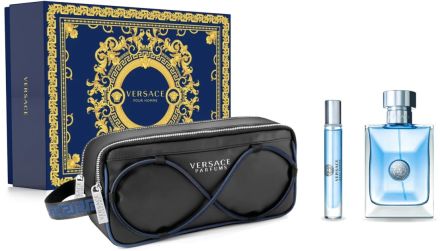 Versace Pour Homme Set - EDT 100 ml + EDT 10 ml + kosmetická taštička Dárková sada
