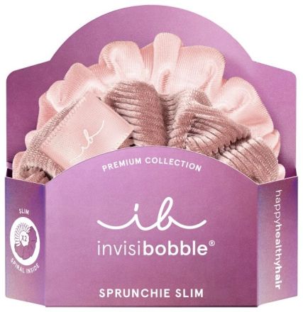 Invisibobble SPRUNCHIE SLIM PREMIUM La Vie en Rose - Gumička do vlasů 2 ks