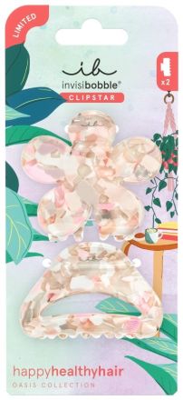 Invisibobble CLIPSTAR M Oasis Refreshed Bloom - Skřipec do vlasů 2 ks