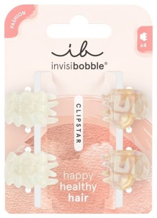 Invisibobble CLIPSTAR XS Petit Rainbow - Skřipce do vlasů 4 ks