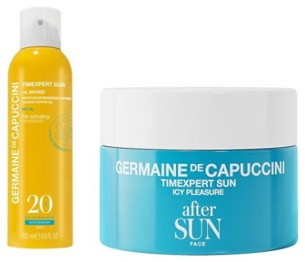 Germaine de Capuccini Timexpert Sun Set - Suchý olej SPF 20 200 ml + krém po opalování 50 ml Dárková sada