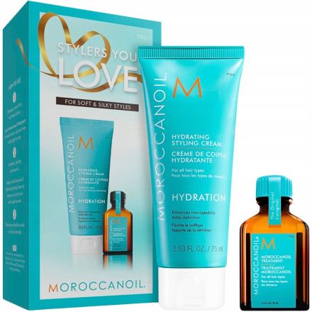 Moroccanoil Hydration Stylers You Love Set - Stylingový krém 75 ml + arganový olej 15 ml Dárková sada