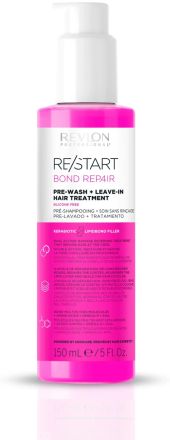 Revlon Professional Restart Bond Repair Pre-wash + Leave-in Hair Treatment - Bezoplachová vlasová kúra 2v1 pro poškozené vlasy 150 ml