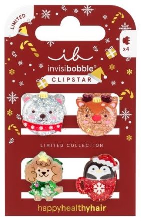 Invisibobble CLIPSTAR KIDS Sparkle in a Cup - Sponka do vlasů 4 ks