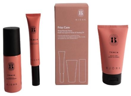 Björk Sol Travel Hair Care Set - Ochranný krém 75 ml + hydratační šampon 75 ml + hydratační maska 75 ml Dárková sada