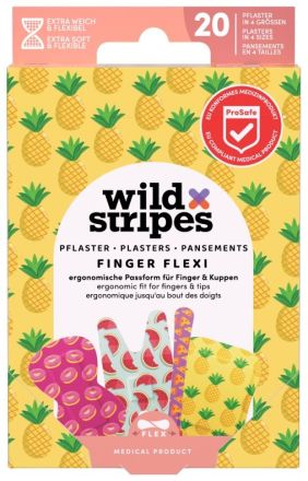 Wild Stripes Finger Flexi Food INT - Flexibilní náplati ve 4 velikostech 20 ks