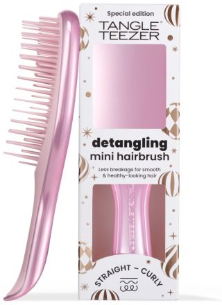 Tangle Teezer Ultimate Detangler Mini Chrome Pink Satin - Kartáč na vlasy