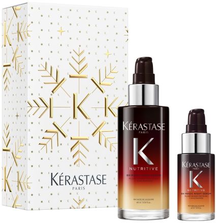 Kérastase 8 Hours Night Serum Duo Set 26 - Noční sérum 90 ml + noční sérum 30 ml Dárková sada
