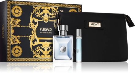 Versace Pour Homme Set - EDT 100ml + Travel Spray EDT 10ml + Kosmetická taštička Dárková sada
