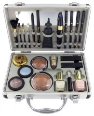 Keenwell Kosmetický kufr dekorativní kosmetiky 23Ks + Make-up Mat Finish č.1