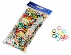 Silikonové gumičky mix barev 100g